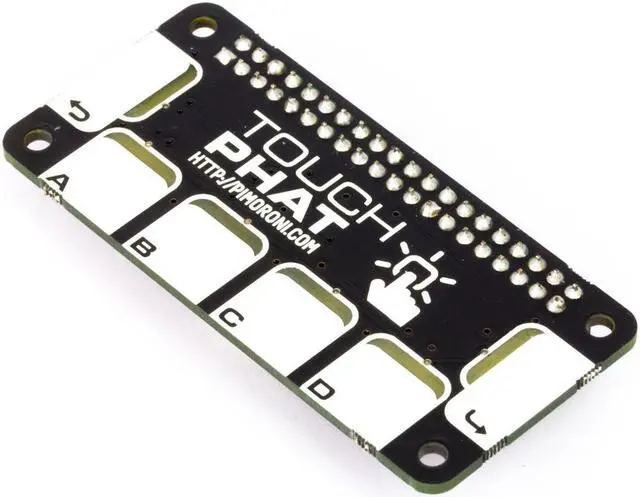 Main image of Pimoroni Touch pHAT - 6 Capacitive Touch Buttons for Raspberry Pi