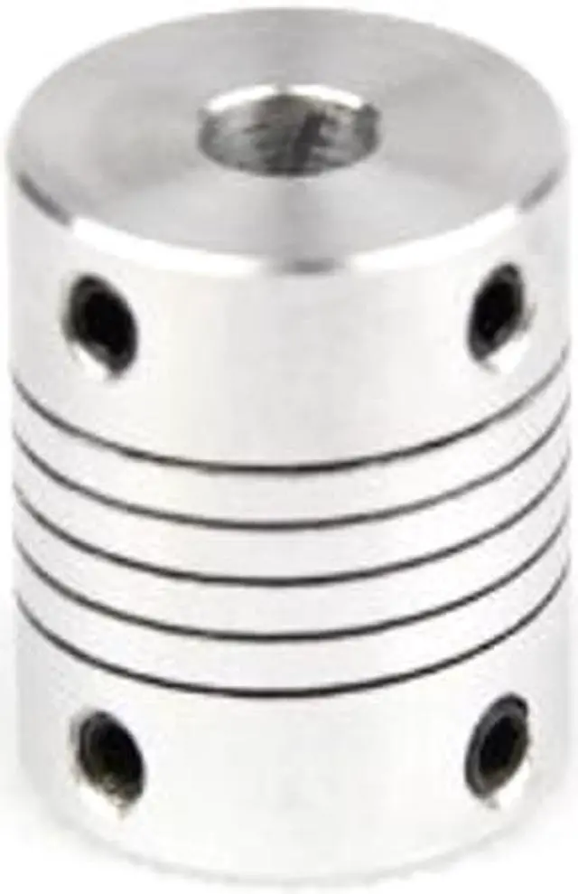 Main image of 3DMakerWorld Set Screw Flexible Shaft Coupler - 5mm x 6.35mm