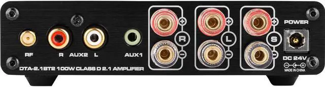 Alt view image 3 of 5 - Dayton Audio 100W 2.1 Class D Bluetooth Amplifier with Sub Frequency Adjustment