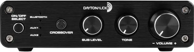 Alt view image 4 of 5 - Dayton Audio 100W 2.1 Class D Bluetooth Amplifier with Sub Frequency Adjustment