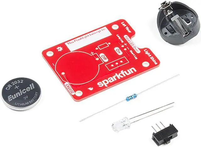 Alt view image 2 of 6 - SparkFun Basic Flashlight Soldering Kit