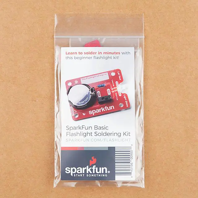 Alt view image 6 of 6 - SparkFun Basic Flashlight Soldering Kit