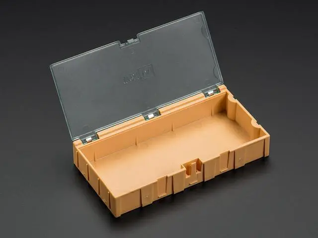 Main image of Adafruit Large Modular Orange Snap Box - SMD component storage
