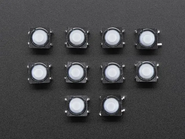 Alt view image 2 of 4 - Adafruit Soft Tactile Button 8mm (10 Count)