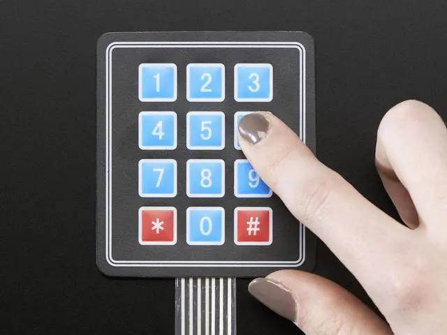 Main image of Adafruit Membrane 3x4 Matrix Keypad + Extras