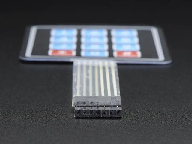 Alt view image 6 of 6 - Adafruit Membrane 3x4 Matrix Keypad + Extras