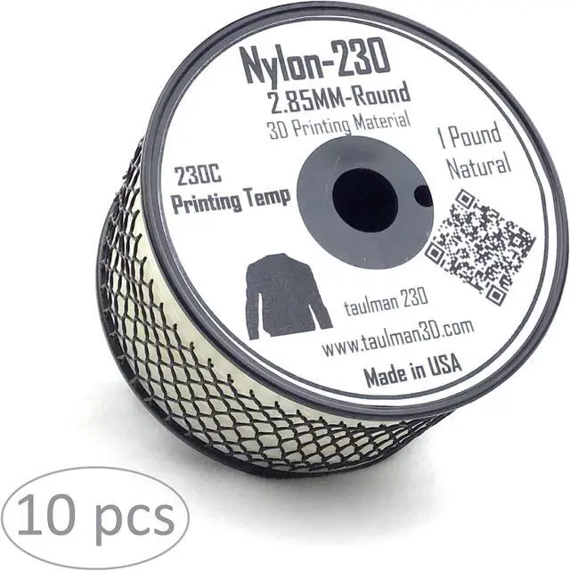 Main image of taulman3D Nylon 230 Filament - 2.85mm, 1lb, Natural, 10 pack