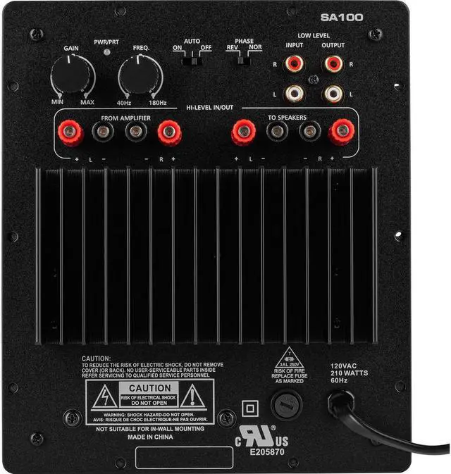 Alt view image 10 of 11 - Dayton Audio SA100 100W Subwoofer Amplifier 300-802