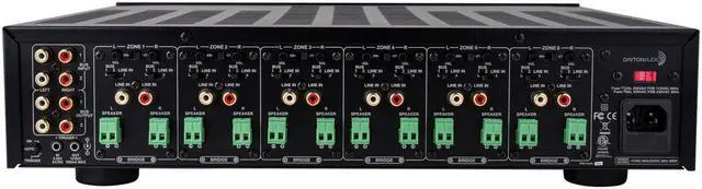 Alt view image 10 of 14 - Dayton Audio MA1260 Multi-Zone 12-Channel Amplifier 60WPC 300-8150