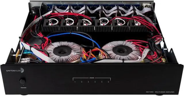 Alt view image 14 of 14 - Dayton Audio MA1260 Multi-Zone 12-Channel Amplifier 60WPC 300-8150