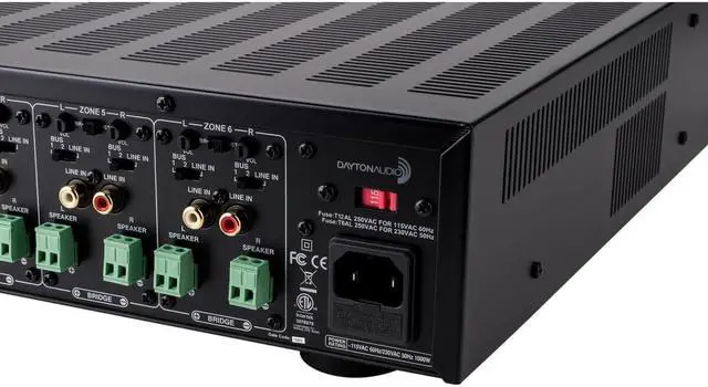 Alt view image 13 of 14 - Dayton Audio MA1260 Multi-Zone 12-Channel Amplifier 60WPC 300-8150