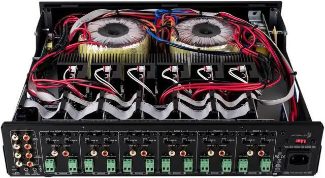 Alt view image 12 of 14 - Dayton Audio MA1260 Multi-Zone 12-Channel Amplifier 60WPC 300-8150