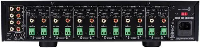 Alt view image 10 of 14 - Dayton Audio MA1240a Multi-Zone 12 Channel Amplifier 300-815