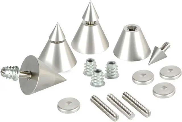 Main image of Dayton Audio DSS4-SN Satin Nickel Speaker Spike Set 4 Pcs.