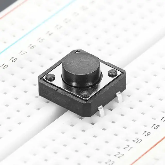 Main image of Adafruit Tactile Switch Buttons (12mm square, 6mm tall) x 10 pack