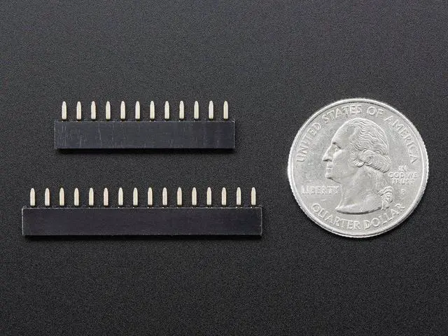 Alt view image 3 of 4 - Adafruit Short Feather Headers Kit - 12-pin and 16-pin Female Header Set