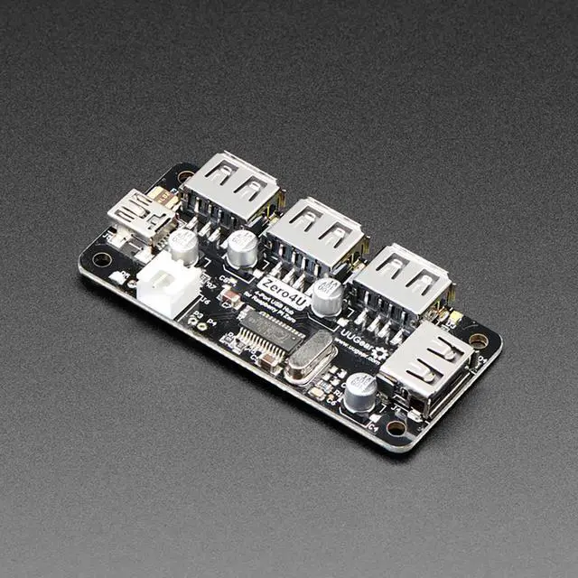 Main image of Adafruit Zero4U - 4-Port USB Hub without Pogo Pins