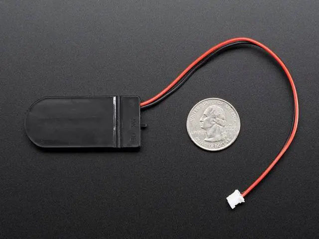 Alt view image 3 of 3 - Adafruit 2 x CR2032 Coin Cell Battery Holder - 6V output - On/Off switch