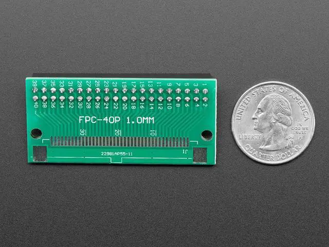 Alt view image 2 of 6 - Adafruit 40-pin FPC to Straight 2x20 IDC Female Socket Header