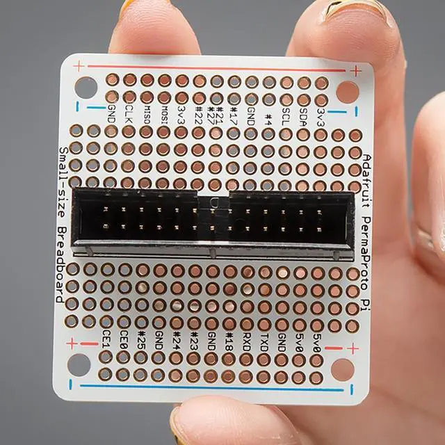 Main image of Adafruit Small-Size Perma-Proto Raspberry Pi Breadboard PCB Kit