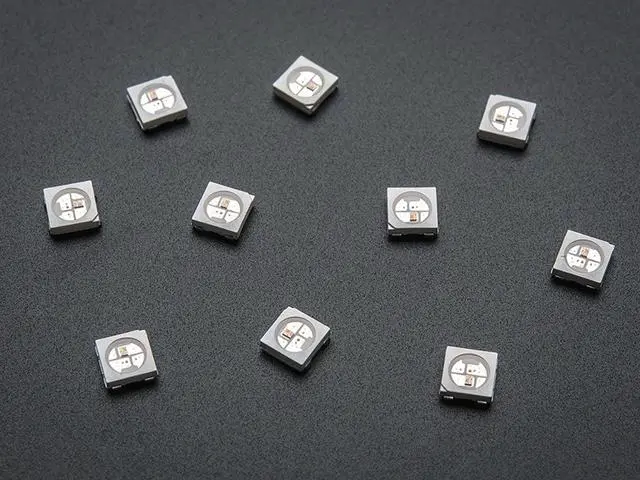 Alt view image 3 of 4 - Adafruit NeoPixel 5050 RGB LED with Integrated Driver Chip - 10 pack