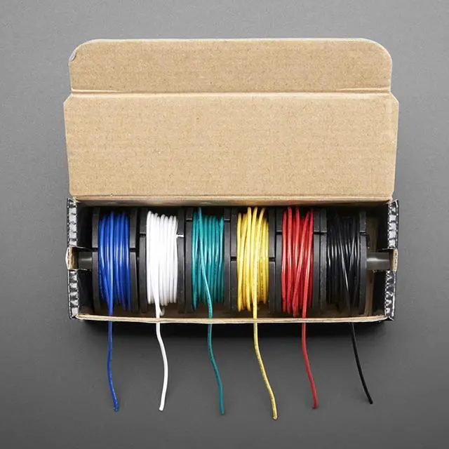 Alt view image 3 of 3 - Adafruit Hook-up Wire Spool Set - 22AWG Stranded-Core - 6 x 25ft