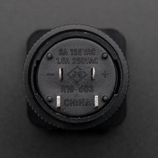 Alt view image 3 of 5 - Adafruit 16mm Illuminated Pushbutton - Blue Latching On/Off Switch