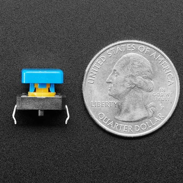 Alt view image 4 of 6 - Adafruit Colorful 12mm Square Tactile Button Switch Assortment (15 pack)