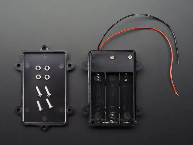 Alt view image 3 of 3 - Adafruit Waterproof 3xAA Battery Holder with On/Off Switch