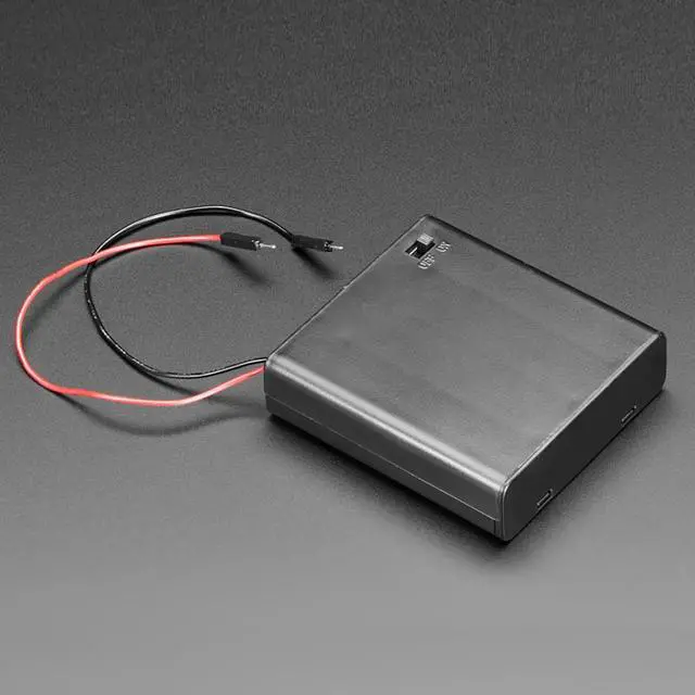 Main image of Adafruit 4 x AA Battery Holder with On/Off Switch
