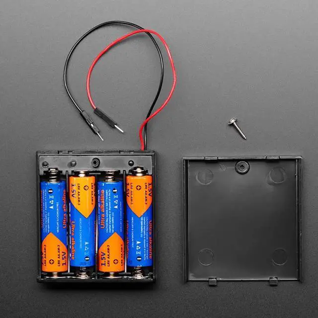Alt view image 4 of 4 - Adafruit 4 x AA Battery Holder with On/Off Switch