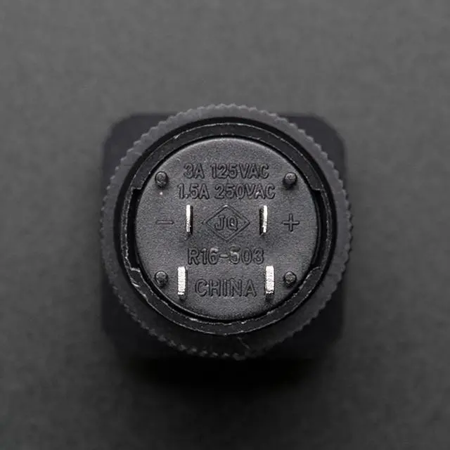 Alt view image 4 of 5 - Adafruit 16mm Illuminated Pushbutton - Yellow Momentary