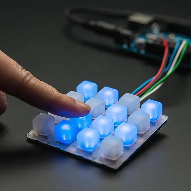 Alt view image 2 of 2 - Adafruit Trellis Monochrome Driver PCB for 4x4 Keypad & 3mm LEDs