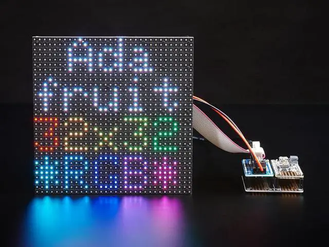 Alt view image 6 of 6 - Adafruit RGB Matrix Featherwing Kit