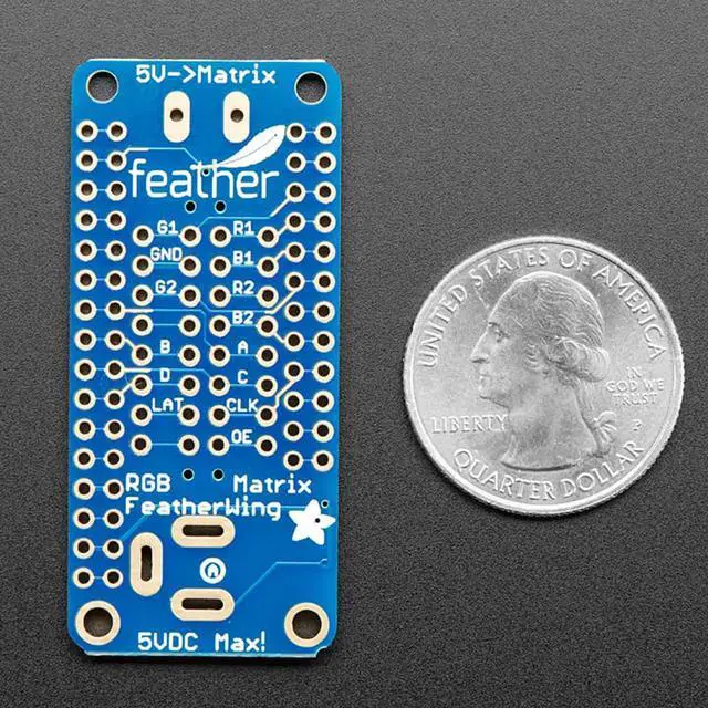 Alt view image 3 of 6 - Adafruit RGB Matrix Featherwing Kit