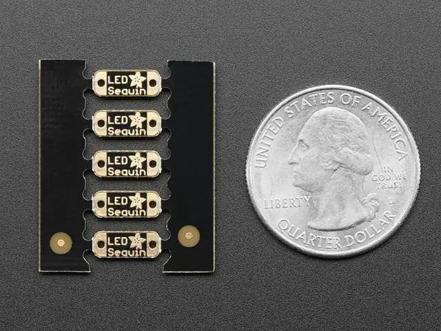 Alt view image 3 of 4 - Adafruit LED Sequins - Multicolor (5 pack)