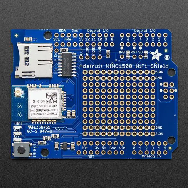 Alt view image 2 of 4 - Adafruit WINC1500 WiFi Shield with uFL Connector