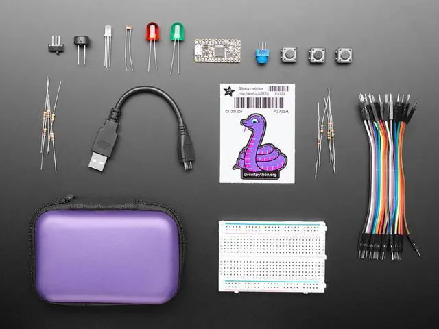 Main image of Adafruit CircuitPython Starter Kit with Adafruit Itsy Bitsy M4
