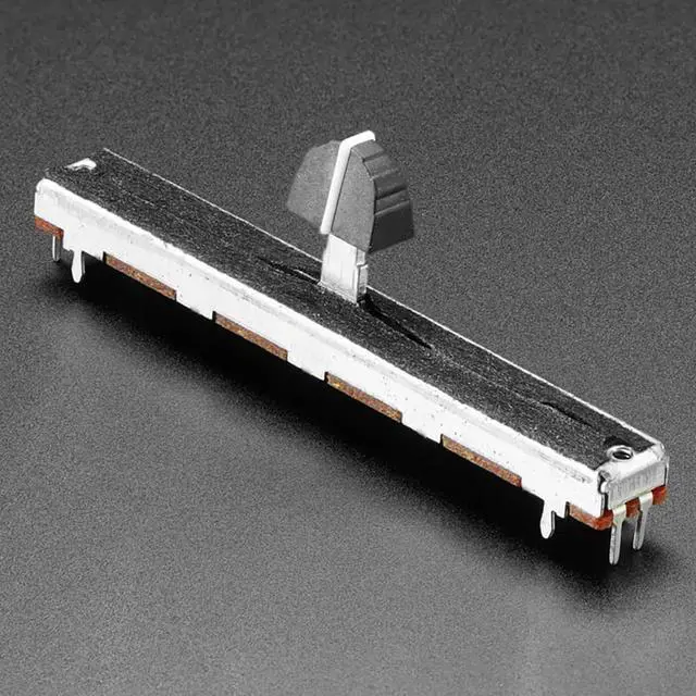 Main image of Adafruit Slide Potentiometer with Knob - 75mm Long - 10K Ohm