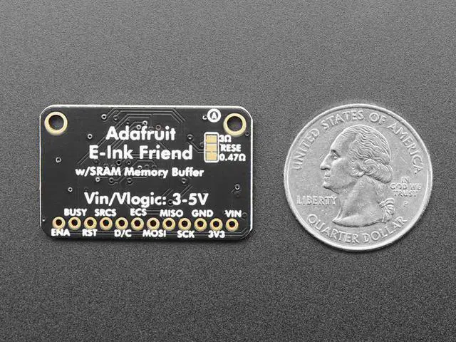 Alt view image 5 of 6 - Adafruit eInk Breakout Friend with 32KB SRAM