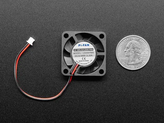 Alt view image 3 of 3 - Adafruit Miniature 5V Cooling Fan with Molex PicoBlade Connector