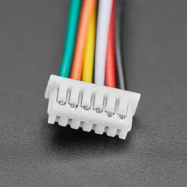 Alt view image 2 of 3 - Adafruit 1.25mm Pitch 6-pin Cable 20cm long 1:1 Cable