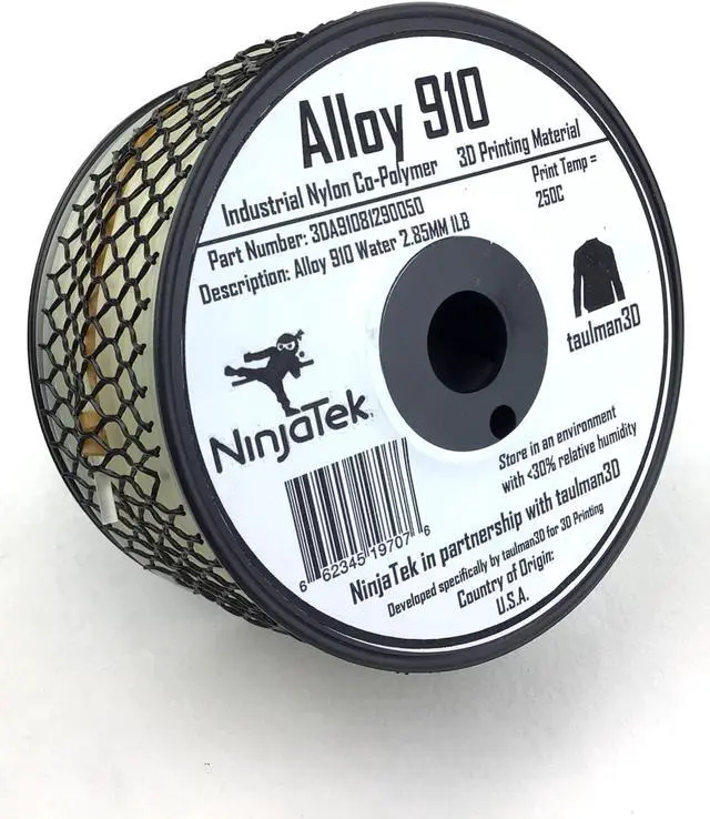 Main image of taulman3D Alloy 910 Filament - 2.85mm, 1lb, Water (Natural)