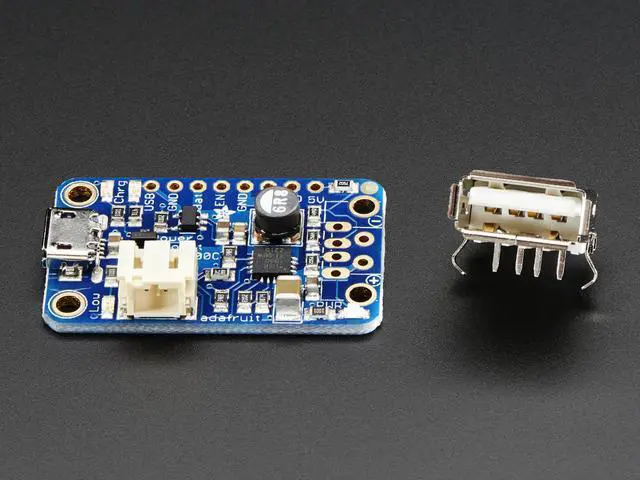 Alt view image 2 of 3 - Adafruit PowerBoost Charger, Rechargeable 5V Lipo USB Boost at 500mA+