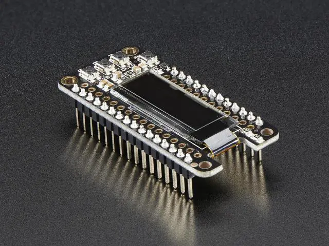 Main image of Adafruit FeatherWing OLED - 128x32 OLED Add-on for All Feather Boards