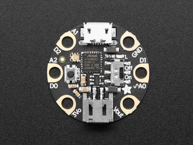 Alt view image 3 of 3 - Adafruit GEMMA M0 - Miniature wearable electronic platform