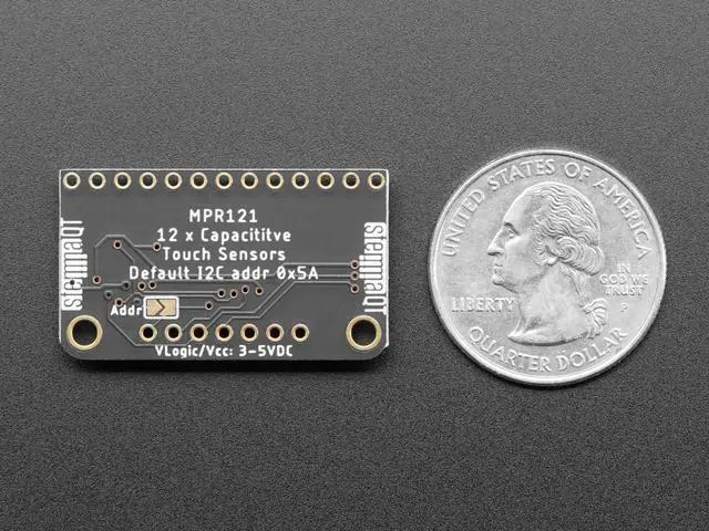 Alt view image 3 of 4 - Adafruit 12-Key Capacitive Touch Sensor Breakout - MPR121