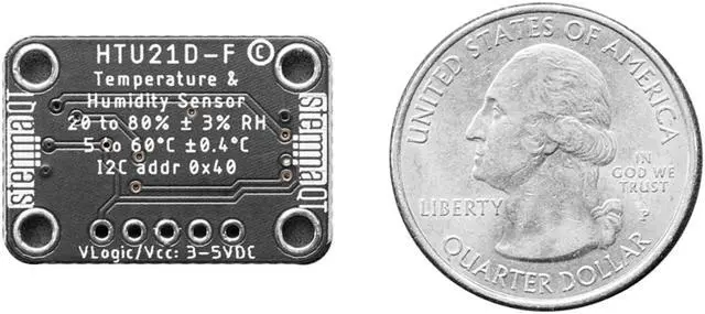 Alt view image 2 of 4 - Adafruit HTU21D-F Temperature & Humidity Sensor Breakout Board