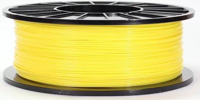 Main image of 3DMakerWorld Plastic Filament - PLA (4043D) 1.75mm Yellow 1Kg Spool, Made in the USA