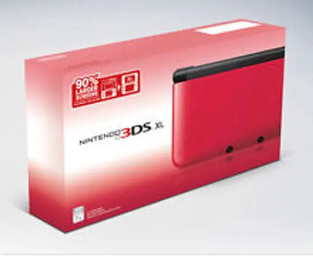 Alt view image 4 of 7 - Nintendo 3DS XL Red/Black
